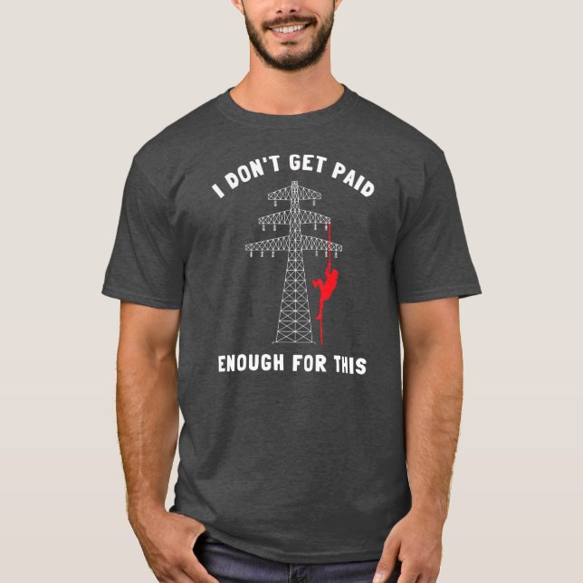Camiseta Técnicos De Engenheiro De Torre Celular E Clima De (Frente)