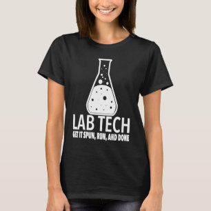 Camiseta Técnicos de laboratório executam e fazem a rotação