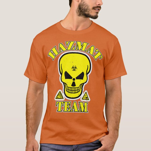 Camiseta Técnicos de Material Perigoso para Equipe de Risco (Frente)