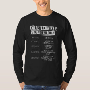 Camiseta Técnicos De Refrigeração Salarial Horário Refriger