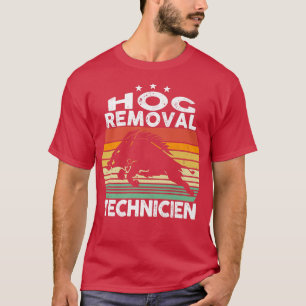 Camiseta Técnicos De Remoção De Cachorros De Porco De Caça