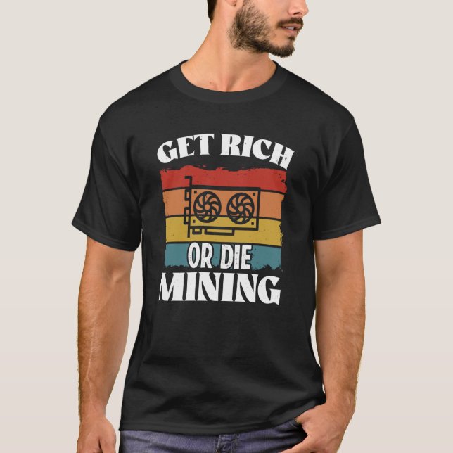 Camiseta Tecnologia Crypto Miner Cryptocurrency Blocchain (Frente)