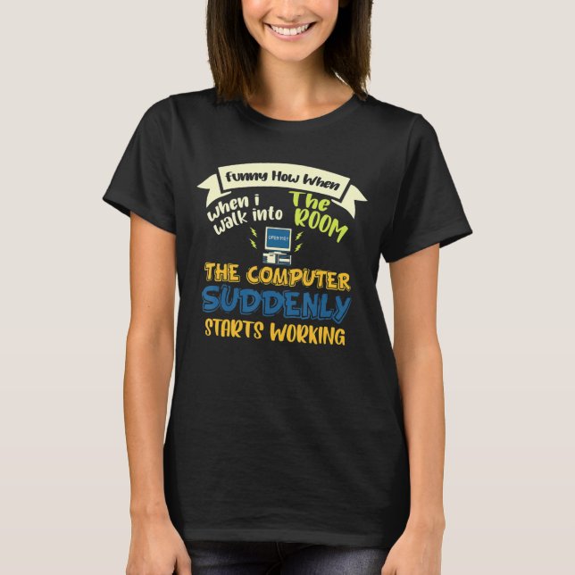 Camiseta Tecnologia da informação Programador de computador (Frente)