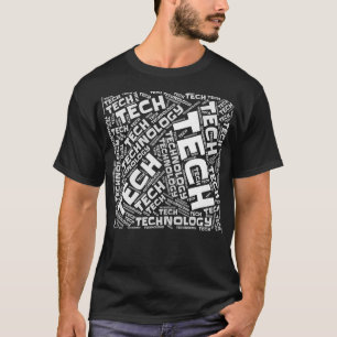 Camiseta Tecnologia da informação WordArt para desenvolvime