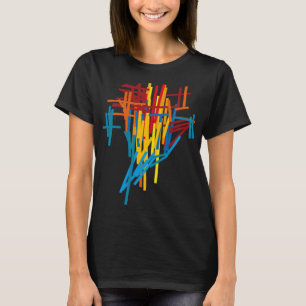 Camiseta Tecnologia de Arquitetura de Abstrato de Padrão de