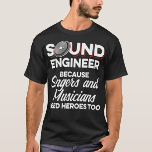 Camiseta Tecnologia de Cara de som para músico do Engenhei
