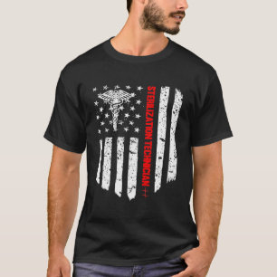 Camiseta Tecnologia de Esterilização Bandeira Americana Pat