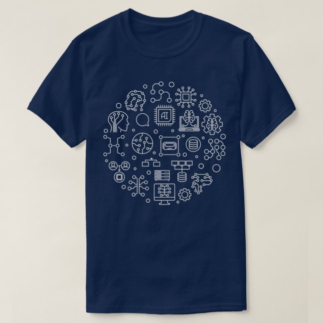 Camiseta Tecnologia de Inteligência Artificial AI (Frente do Design)