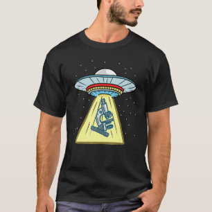 Camiseta Tecnologia de Laboratório de Microscópio de Abduçã