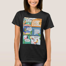 Camiseta Tecnologia de Maternidade Al História em quadrinho