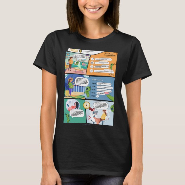 Camiseta Tecnologia de Maternidade Al História em quadrinho (Frente)