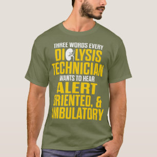 Camiseta Tecnologia de Nefrologia Orientada por Técnicos de