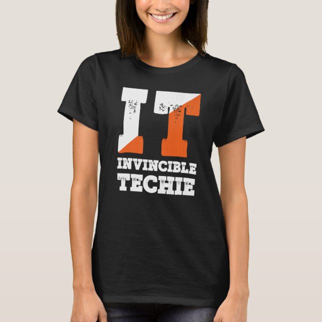 Camiseta Tecnologia de programação de computador invencível (Frente)