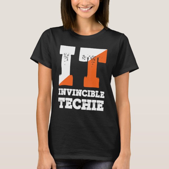 Camiseta Tecnologia de programação de computador invencível (Frente)
