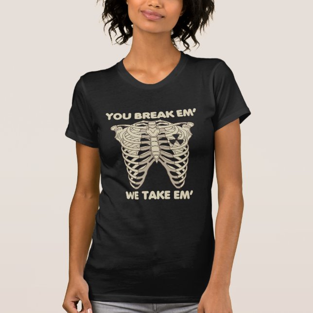 Camiseta Tecnologia de Rad Skeleton Radiology Engraçado (Frente)