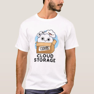 Camiseta Tecnologia de tempo em nuvem de armazenamento