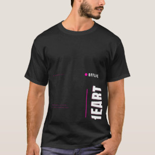 Camiseta Tecnologia de Tipografia de Coração Offline Design
