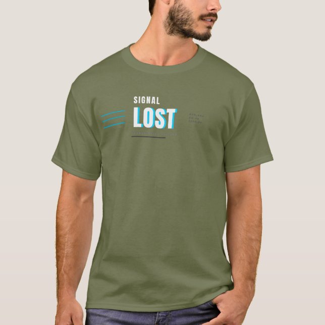 Camiseta Tecnologia de Tipografia Design Sinal Perdido Tech (Frente)