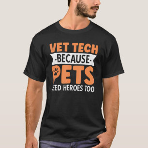 Camiseta Tecnologia de veteranos porque os animais de estim