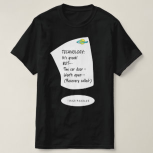 Camiseta Tecnologia do carro - Letra preta
