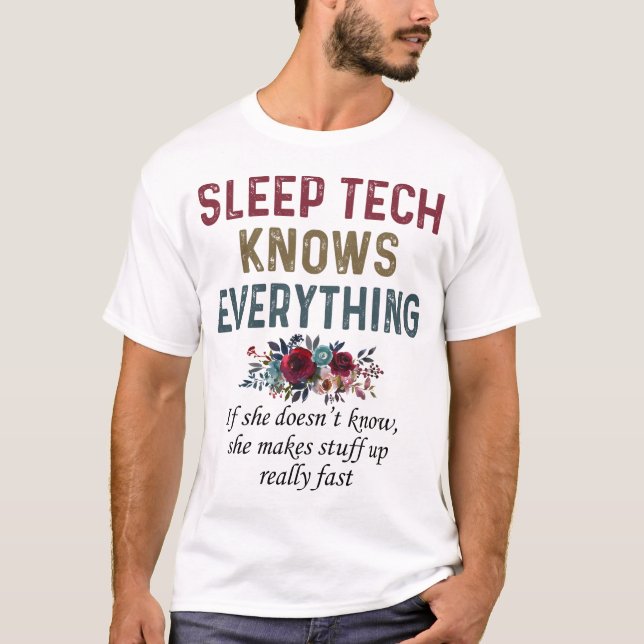 Camiseta Tecnologia do Sono Sabe Tudo (Frente)