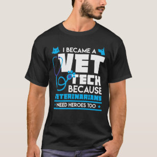 Camiseta Tecnologia engraçada do veterinário dos heróis da