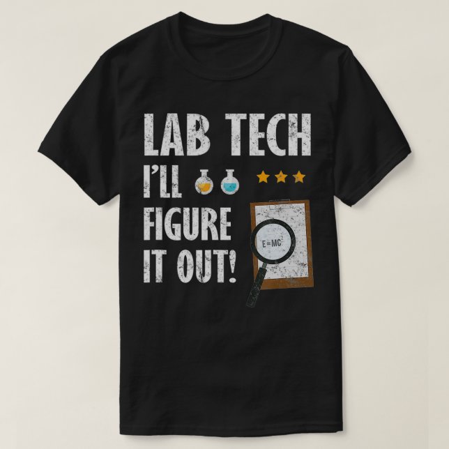 Camiseta Tecnologia Engraçado Lab Tech Laboratory Technicic (Frente do Design)