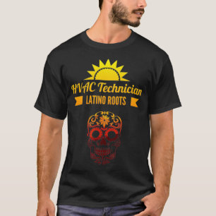Camiseta Tecnologia HVAC Latino Raiz Mecânica HVACR Latinx