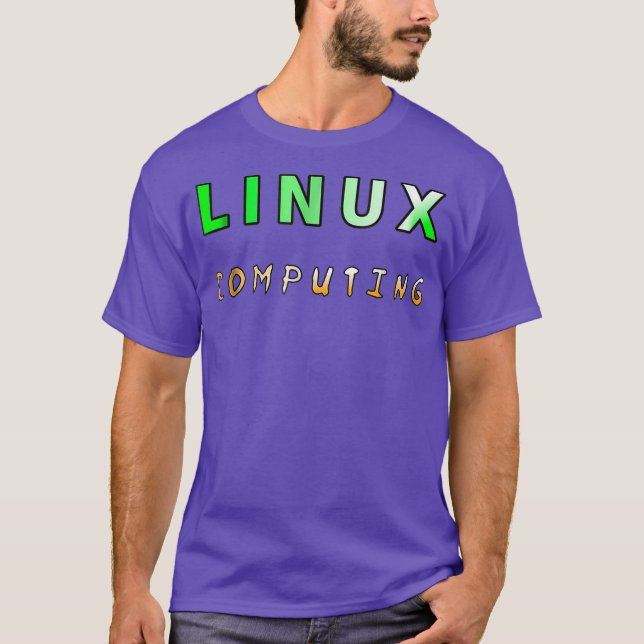 Camiseta Tecnologia Linu OS Computing Mechanics (Frente)