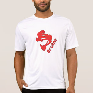 Camiseta Tecnologia quebrada T-Vermelha
