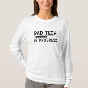 Camiseta Tecnologia Radiológica Rad Tech em Andamento