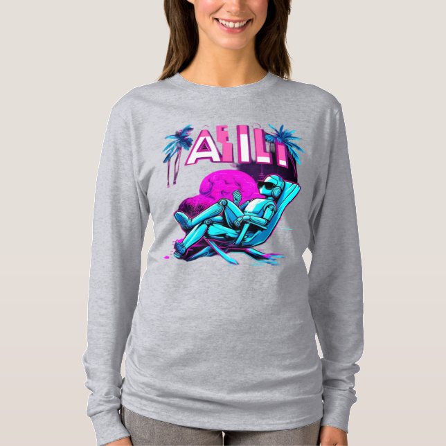 Camiseta Tecnologia Relaxada" (Frente)