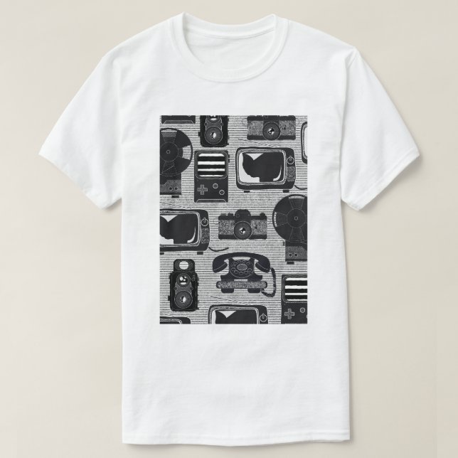 Camiseta Tecnologia retrô (Frente do Design)