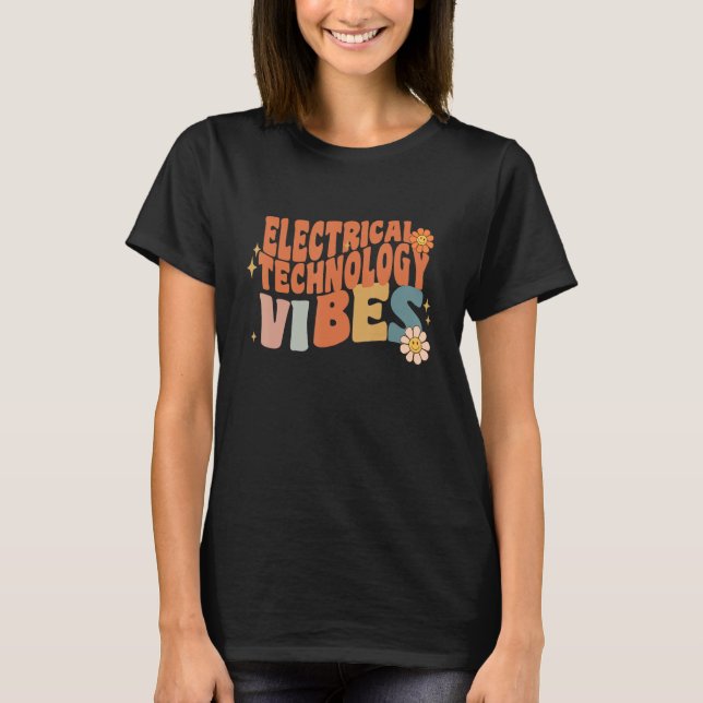 Camiseta Tecnologia Retro Elétrica Viba Professora Mulheres (Frente)