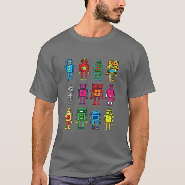 Camiseta Tecnologia Robot Funny Robot (Frente)