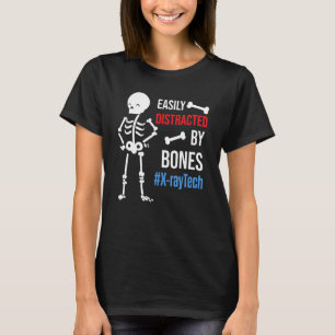 Camiseta Tecnologia X-Ray Facilmente Distraída Por Ossos