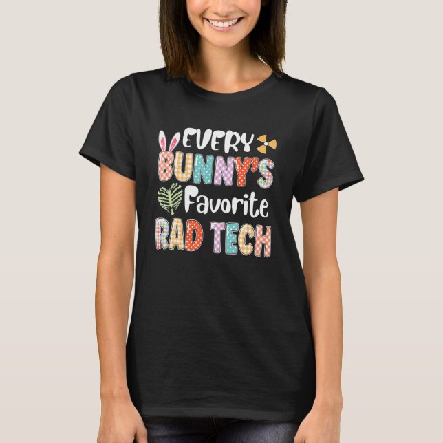 Camiseta Tecnologia Xray da Páscoa de Tecnologia Rad-Tech d (Frente)