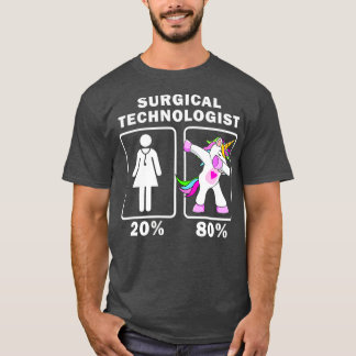 Camiseta Tecnólogo Cirúrgico a Dabbing Unicorn a 20 80