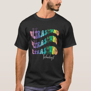 Camiseta Tecnólogo de ultrassom retrô descolado dia de Pásc