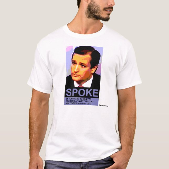 Camiseta Ted Cruz falou, cores naturais (Frente)