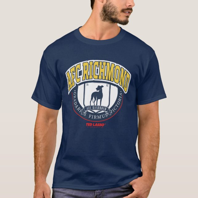 Camiseta Ted Lasso | AFC Richmond Crachá do círculo atlétic (Frente)