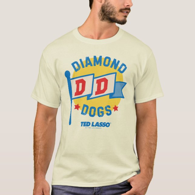 Camiseta Ted Lasso | Gráfico da Pensão de Cães Diamantes (Frente)
