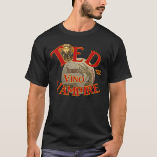 Camiseta Ted o Bar do Tiki Pagão do Vampiro do Vinho Ted