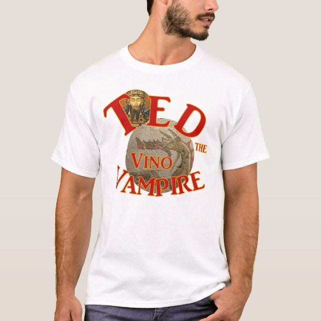 Camiseta Ted, o Bar do Vino Vampiro do Ted Pagan Tiki Shack (Frente)