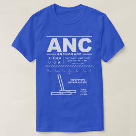 Camiseta Ted Stevens Anchorage Aeroporto Intel ANC T-Shirt
