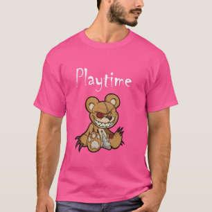 Camiseta Tedd de Halloween Bonito, Urso de Teddy com mau