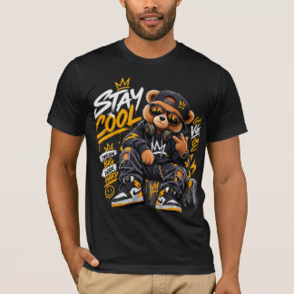 Camiseta Teddy Bear Legal da Streetwear – Graffiti Hip Hop