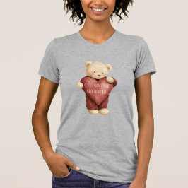 Camiseta Teddy Bear Red Heart