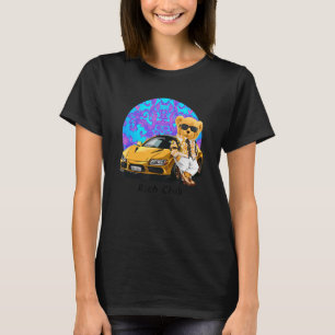 Camiseta Teddy Bear Rich Club Ilustração Gráfica Design