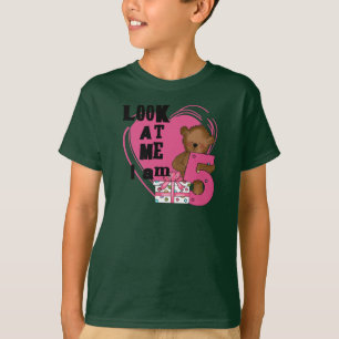 Camiseta Teddy Bear, tenho 5 t-shirts de aniversário e pres
